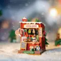 Robotime DIY Miniature House Kit Decoration Christmas Fireplace Mini House Building Craft Kits for Adults Gift  For Christmas preview-4