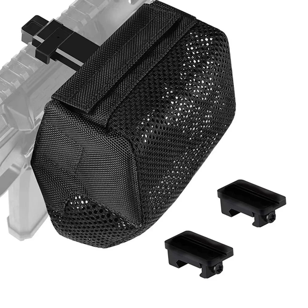 Brass Catcher Quick Mount Release Shell Catcher with Detachable Picatinny Heat Resistant Nylon Mesh for Rifle-animated-img