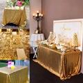 Tablecloth Sequin Glitter Table Cloth Wedding Round&Rectangular Elegant Table Cover for Decoration Party Banquet Home Decor preview-6