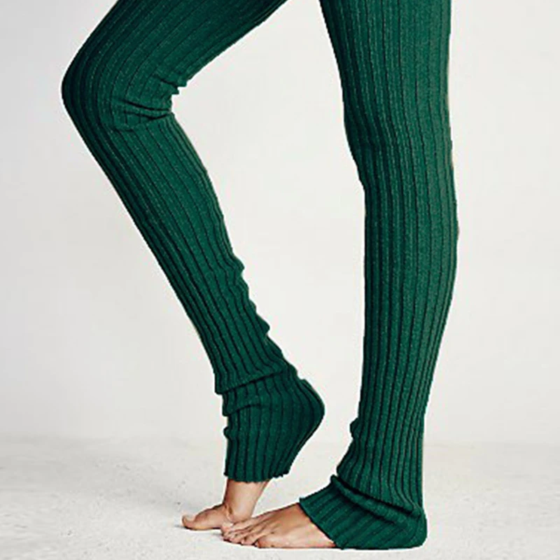Fashion Leg Warmers Women Warm Knee High Winter Knit Solid Crochet