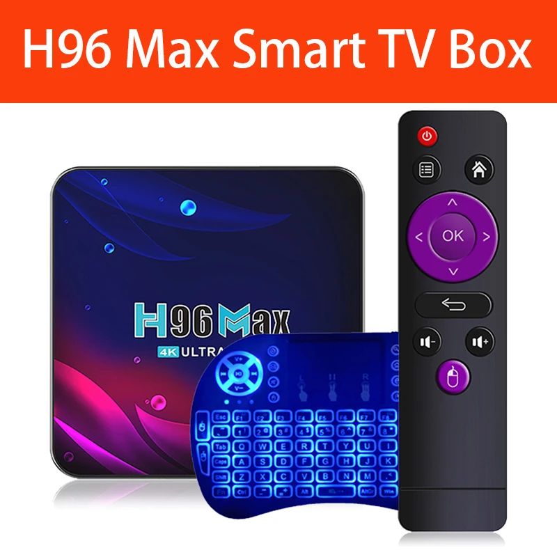 Αγορά AliExpress  2023 H96 Max V11 TV Box Android 11 4G 32GB 64GB 4K Smart  TV Box 2.4G 5.8G Wifi Google Voice Media Player Set Top Box