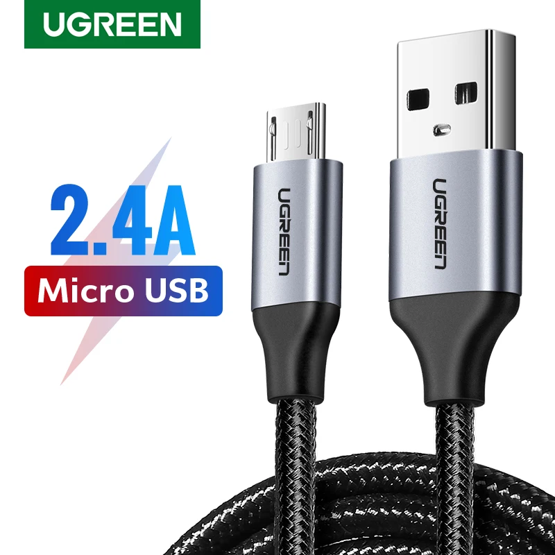 Ugreen Micro USB Cable Charger for Samsung Galaxy S7 S6 Fast Charging Mobile Phone Charger Cord for Xiaomi Tablet USB Cable Wire-animated-img