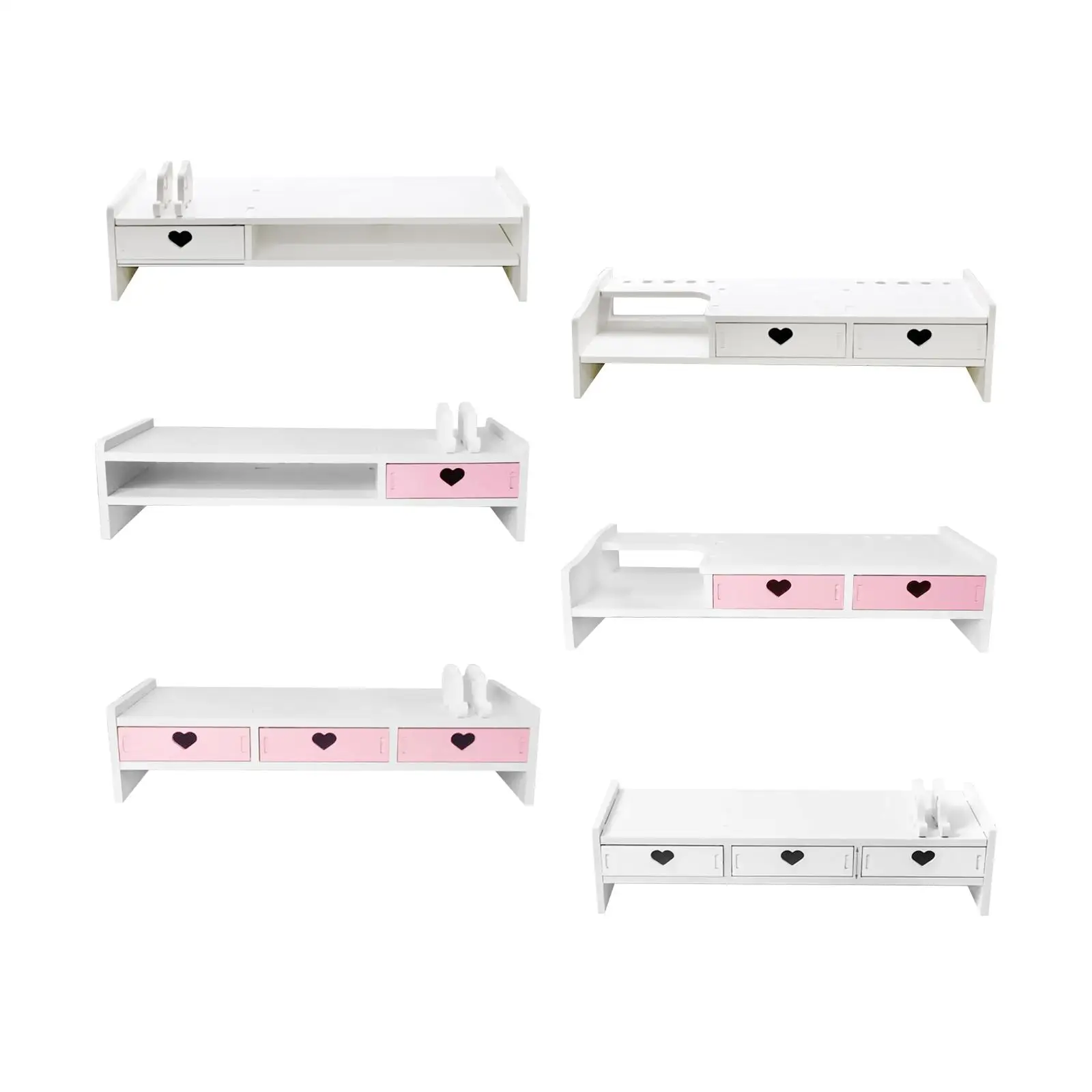 Monitor Stand Riser Desktop Stand Storage Organizer Computer Heightened Shelf-animated-img