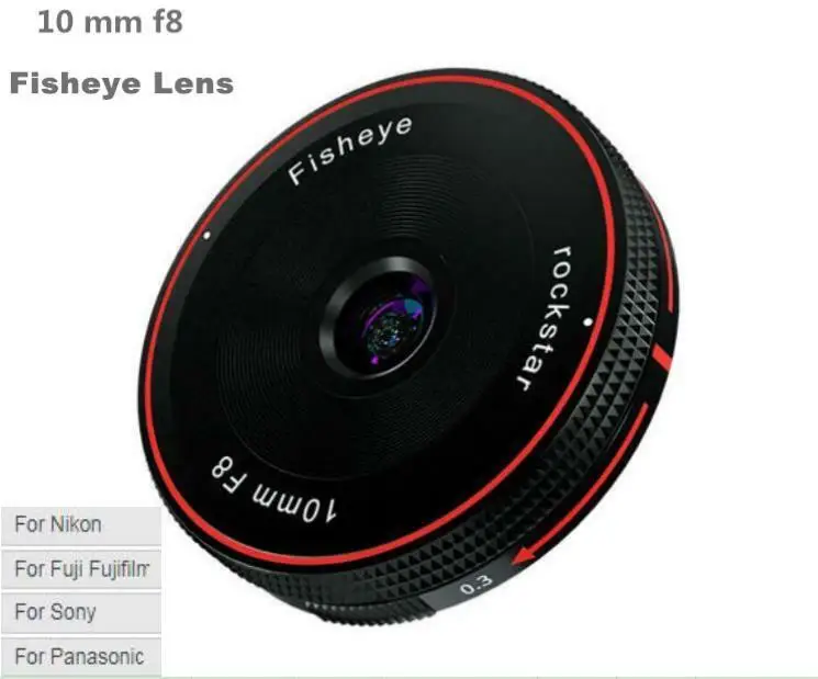 Купить Фотоаппарат и фото | 10Mm F8 Fisheye Camera Lens Ultra-Wide ...