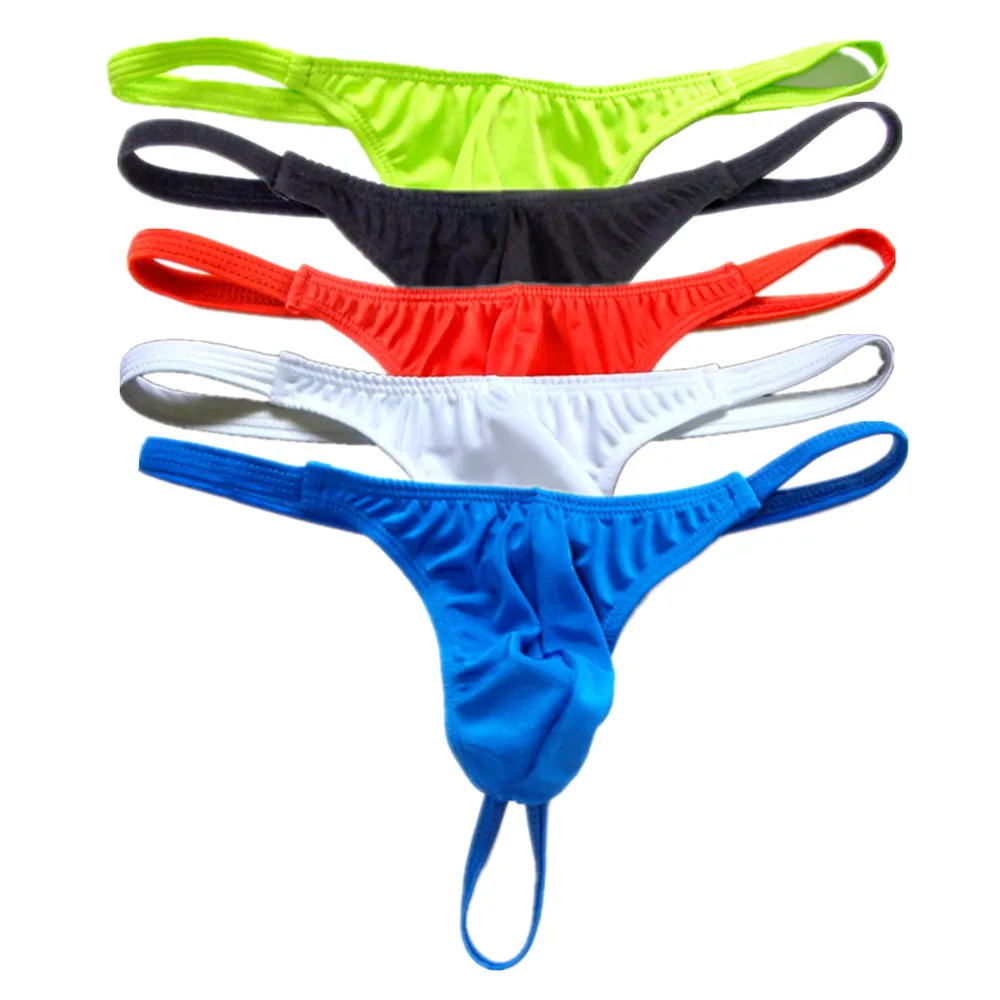 Купить Алиэкспресс | Enhance Pouch Male Thong Underwear Bikini Sexy Gay Men  Sexy Thong G String Plus Size Solid Color L-XXXL Man Tanga Sexy Swimwear