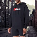 Simple Letter RS Design Sweatshirt Men Spring Soft Hooded Simple Warm Comfortable Hoodie Street Hip Hop Fashion Pullovers Top preview-2