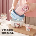 Sanrio Meiledi Big Ear Dog Ceramic Bowl And Dish Set For Home Use Thickened And High Beauty Tableware preview-4