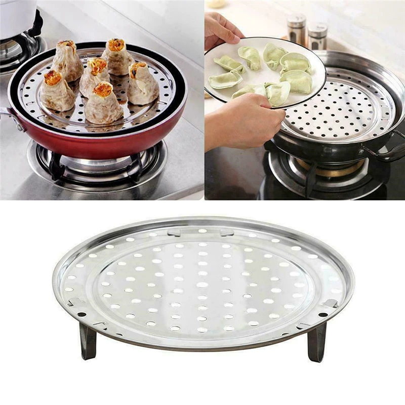 18-26CM Stainless Steel Steamer Rack Insert Stock Pot Steaming Tray Stand Cookware Tool bread Tray Kitchenware Cooking Tools