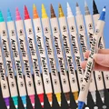 Double Ended Acrylic Marker 12/24/36 Color Waterproof Art Supplies School Stationery preview-2