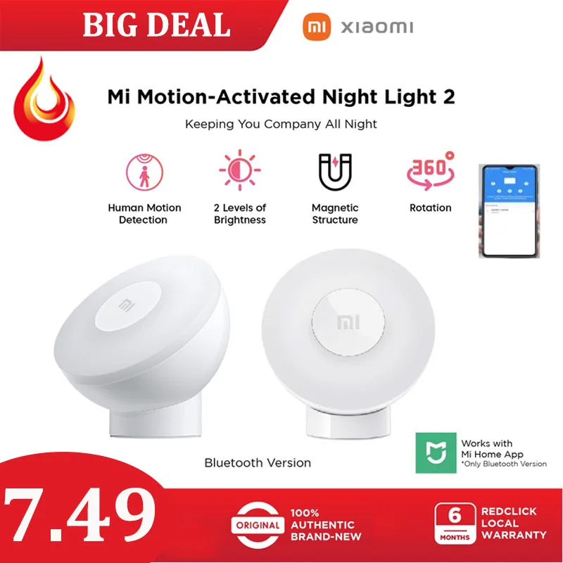 Купить Умная электроника | XIAOMI Mijia Night Light 2 Bluetooth Enabled ...