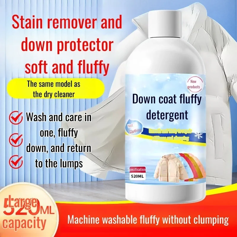 Down Jacket Detergent Wool/cashmere Sweater Laundry Detergent Care for Clumping Fluffy and Fluffy Down Jacket Fluffy Detergent-animated-img