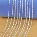 5Pcs/Lot Wholesale 925 Sterling SilverJewelry Necklace Chains 18 Styles Solid Snake Chain DIY Jewelry Making preview-3