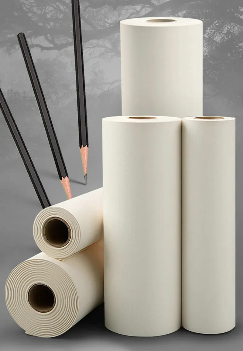 9m Drawing Paper White Craft Paper Roll Easel Paper Wrapping Paperboard  Poster Paper for Artist School