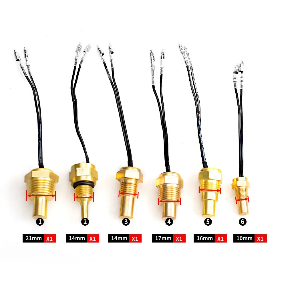 12V/24V Universal Water Temperature Sensor For Water Temperature Gauge 10MM 14MM 16MM 17MM 21MM 1/8 3/8 1/2-animated-img