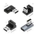 usb 90 degree adapter Left Right Angled USB A Male To Female Adapter Connector For PC preview-2