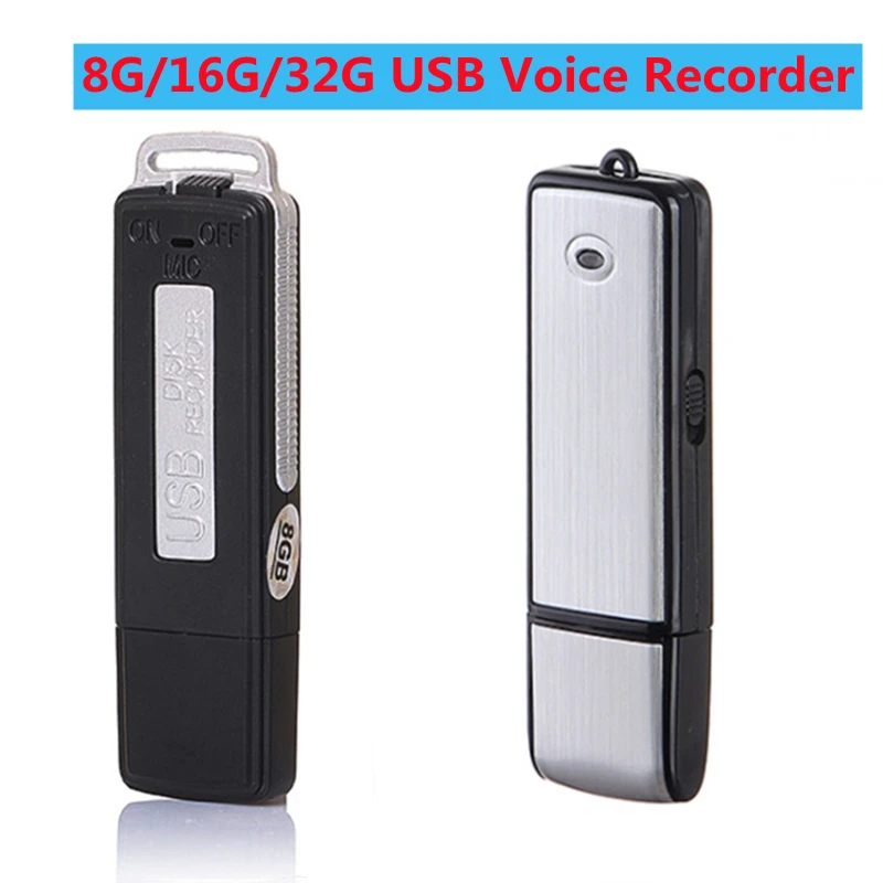New 32G Mini USB Voice Recorder Recorder Rechargeable Digital Voice Recording Audio Recorder for PC Meeting Interview Recording