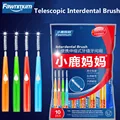 Fawnmum 10pcs Retractable Interdental Brush 0.6-1.0mm Soft Bristle Toothbrush Clean Between Teeth Push-Pull Brush For Oral Care