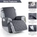 Quilted Recliner Chair Cover Thick Waterproof Anti-Slip Cover for Recliner Chair Armchair Reclining Protector Cover preview-4