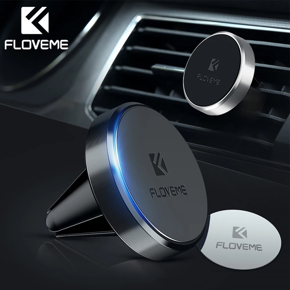 FLOVEME Magnetic Car Phone Holder For Phone In Car Magnet Air Vent Universal Mobile Phone Mount Stand Support Holder For Xiaomi-animated-img