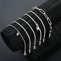 6Pcs 925 Sterling Silver Rhinestone Bracelets for Women Girls Luxury Korean Sparkling Starry Sky Charm Bracelets Party Jewelry preview-2