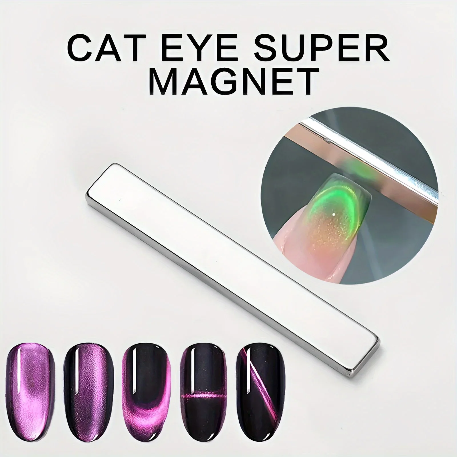 Nail Art Magnetic Pen 3D Cat Eye Painting Nails Art Design Dual-Ended Magnet Wand Gel Polish Magic for Manicure DIY&Salon Tools-animated-img