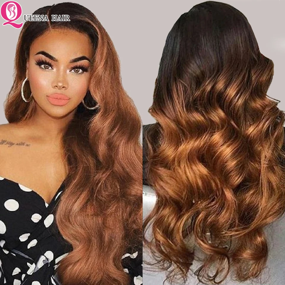 ombre frontal wig