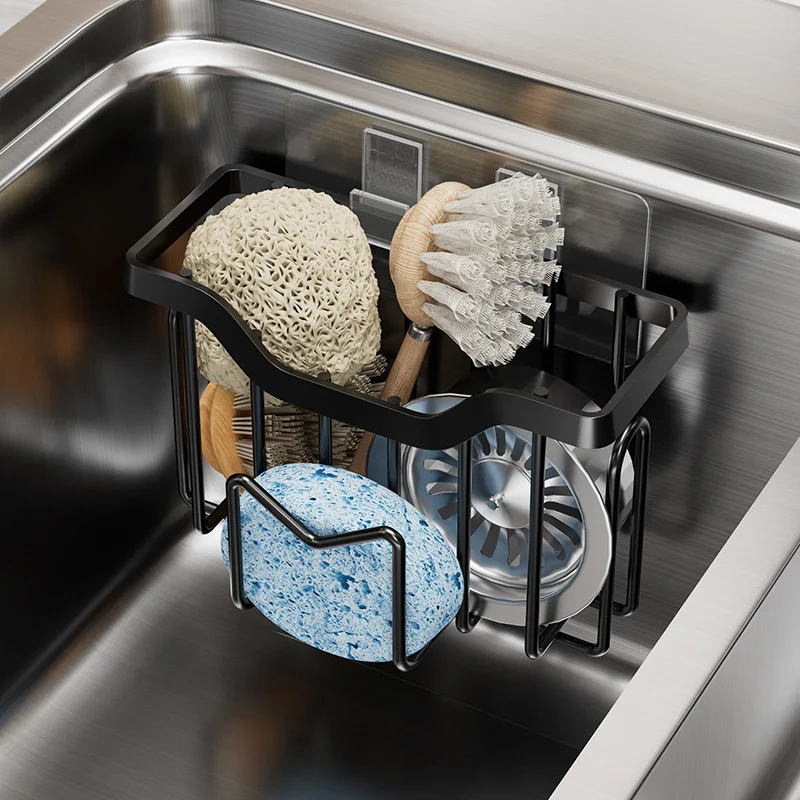 Dropship Sponge Holder For Kitchen Sink Adhesive Sponge Caddy Gray