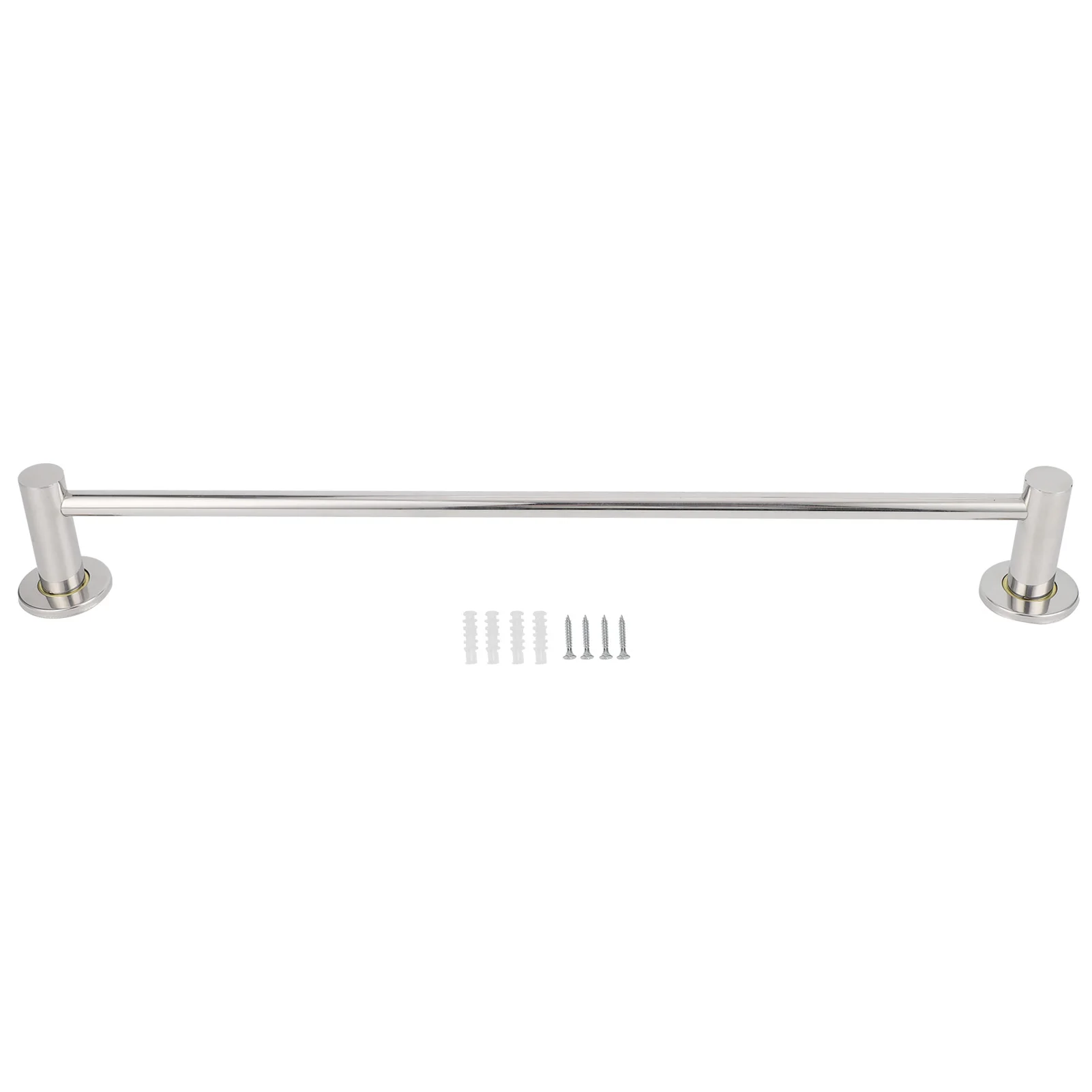 57CM Towel Bar Stainless Steel Wall-Mounted Towel Holder Rack Hanger Storage Bathroom Shelf-animated-img