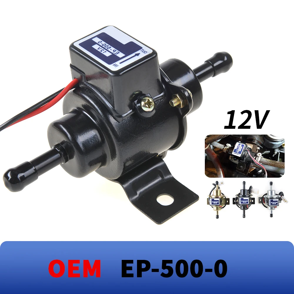 NEW Electric Car Fuel Pump 12V Diesel Petrol Gasoline EP500-0 035000-0460 12585-52030 1258552031 EP5000 FP-1010-G EP-500-0-animated-img