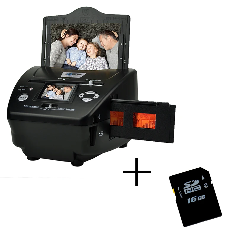 Αγορά Ηλεκτρονικά Γραφείου  Digital Photo 16MP Film Scanner 4 in 1 Scanner  Converts 35mm 135 Film Slides & Negatives for Saving to Image Files