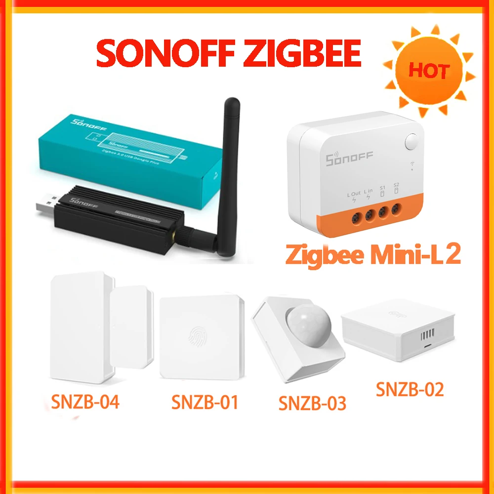 SONOFF ZigBee Temperature And Humidity Sensor / ZB Dongle-P USB Plus  E-WeLink Control Support Alexa Google Home SONOFF ZBBridge