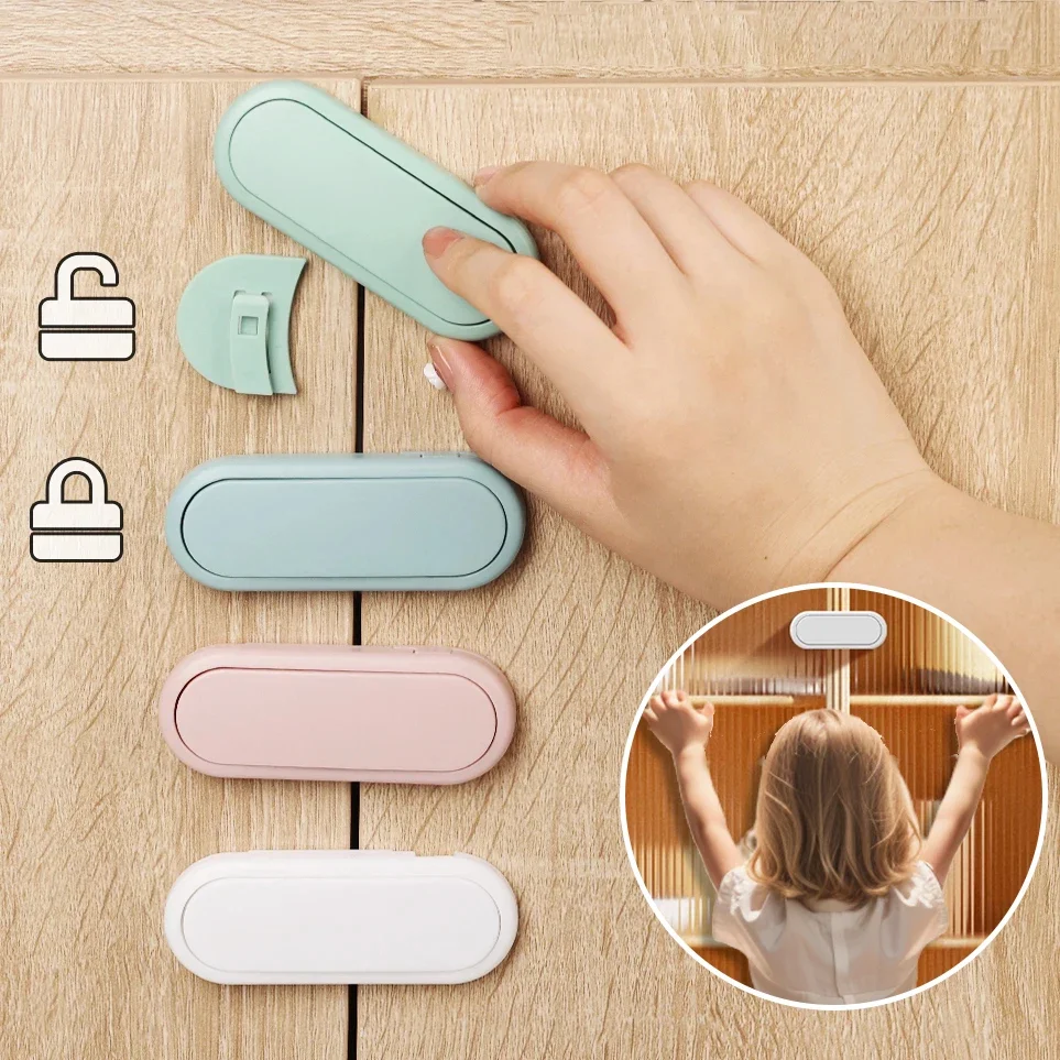 Baby Lock Kids Safety Locks Cabinet Door Lock Baby Protective Refrigerator children Drawer Locks  child safety lock-animated-img