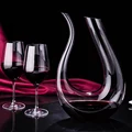 Crystal U-shaped Wine Decanter Gift Box Harp Swan Decanter Creative Wine Separator Wine Set 1200ml preview-3