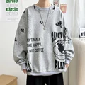 Fashion Hoodie Men's Sweatshirt Top Spring and Autumn Loose Casual Korean Version Trend Couple Fashion Printing Sweater Men preview-3