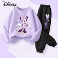 Spring Autumn New Baby Girls Pullovers Sets Disney Children Sweatshirt and Sweatpant Two Piece Suit Breathable Kids Tracksuit preview-3