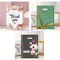 30pcs Thank You Gift Bag with Handles Plastic Floral Design Thank You Tote Bags birthday party packing Bags Wedding Favors Bag preview-2