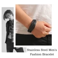 1pc Fashion Accessories MEN'S Multi-layered Vintage Leather Rope Braided Bracelet Alloy Magnetic Buckle Bracelet preview-5