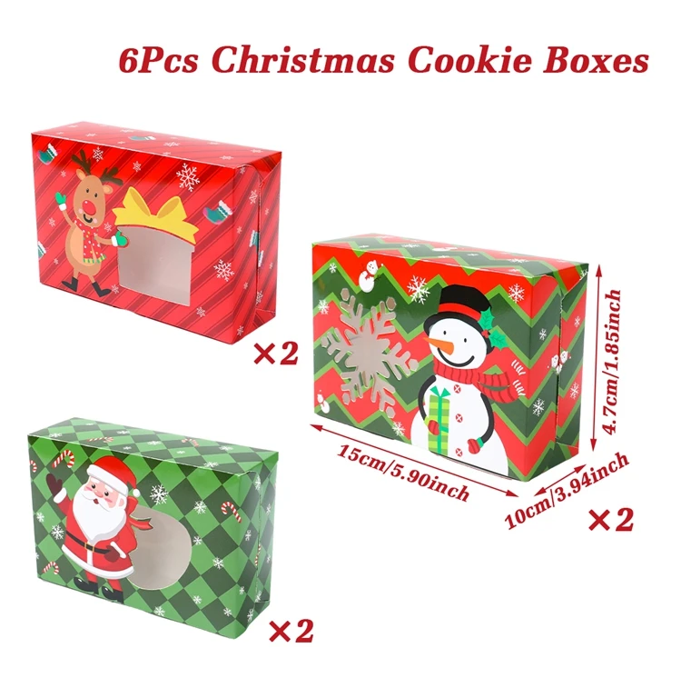 Christmas Santa Claus Snowman Window Sticker Box Navidad Natal Noel Candy Box Merry Christmas Decor For Home 2025 New Year 2026-animated-img
