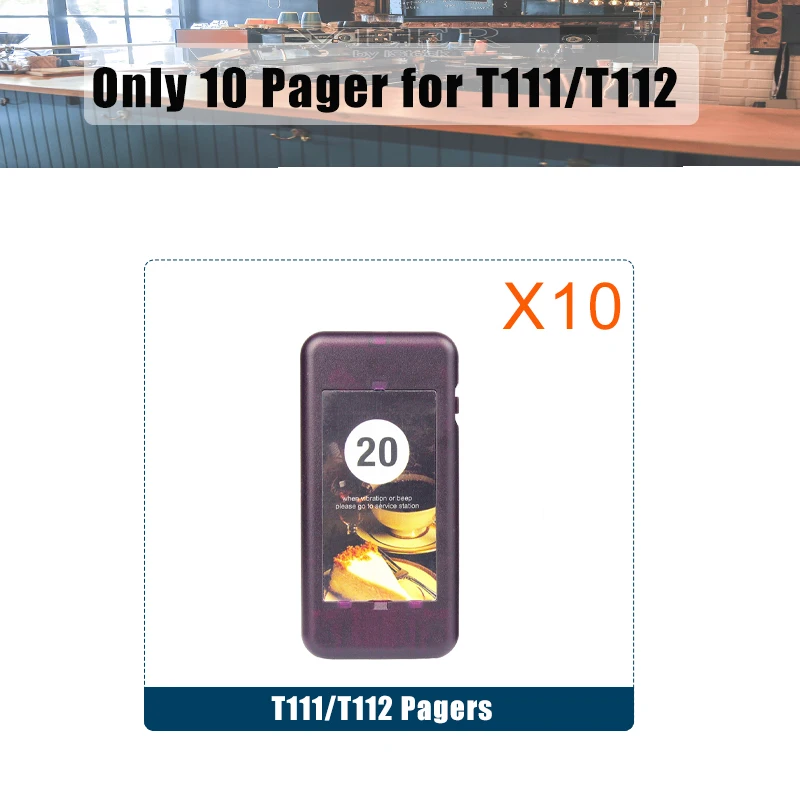 Retekess 10Pcs T111/T112 Coaster Pager Receivers For Restaurant Pager Wireless Paging System For Cafe Church Clinic Food Court-animated-img