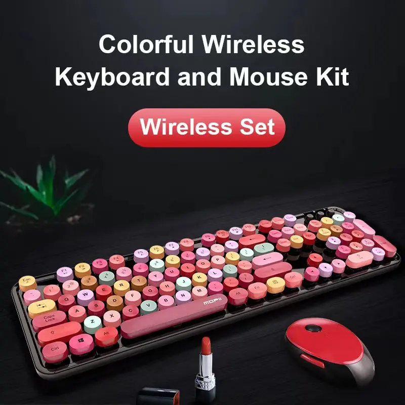 Luxury Mechanical Keyboards Gaming Colorful Mouse Gamer for PC Computer Gamer Orange Purple Wireless Bluetooth Keyboard-animated-img