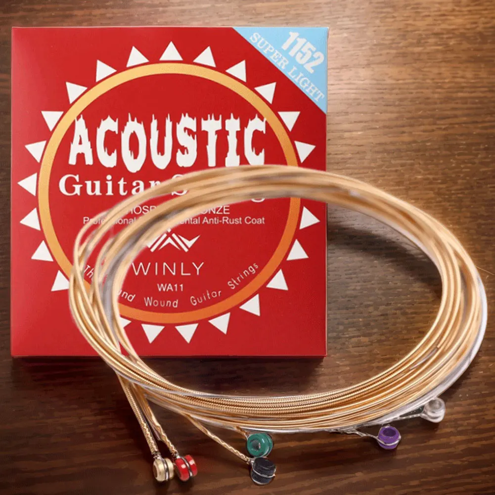 Classical Guitar Strings Light Acoustic Strings Phosphor Bronze Coating Guitar Strings for Guitar Professionals-animated-img