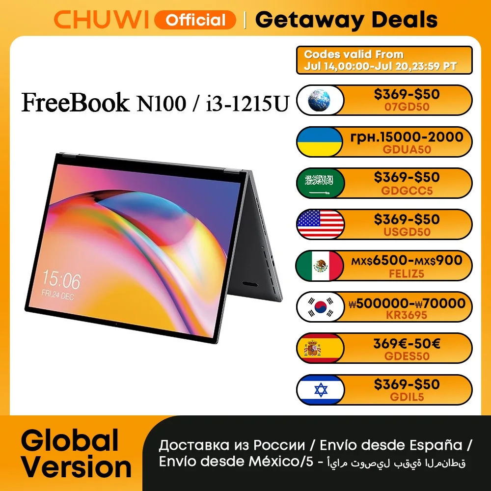 Купить Алиэкспресс | CHUWI FreeBook Laptop Tablet PC 13.5 Inch FHD ...