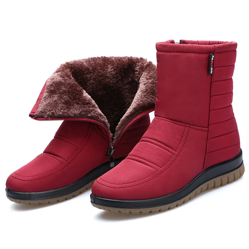 ladies grey winter boots