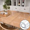 PVC transparent tablecloth and table mat protective film, scratch resistant tablecloth, heat-resistant tablecloth Room Decor preview-1