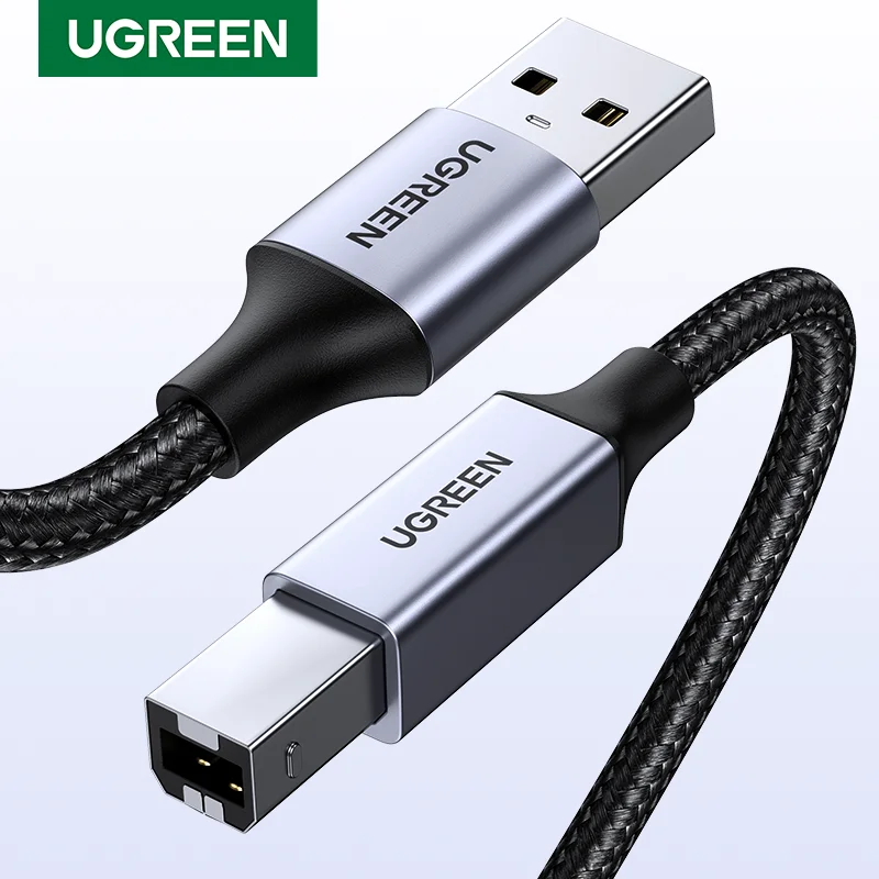 Ugreen USB Printer Cable USB Type B Male to A Male USB 3.0 2.0 Cable for Canon Epson HP ZJiang Label Printer DAC USB Printer-animated-img