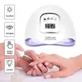LED Nail Lamp for Manicure 114W/90W/54W Nail Dryer Machine UV Lamp For Curing UV Nail Gel Polish With Motion sensing LCD Display preview-3
