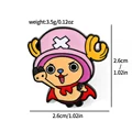 5 Pcs Cartoon Monkey D. Luffy Brooch Creative Tony Tony Chopper Enamel Pin Metal Badge Jewelry Backpack Accessories preview-3