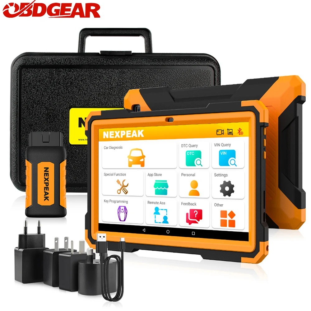 NEXPEAK K3 OBD2 Scanner Heavy Duty Diagnostic Tool For Car and Truck OBD2  Key Programmer Odo-meter Adjustment Car Diagnosis