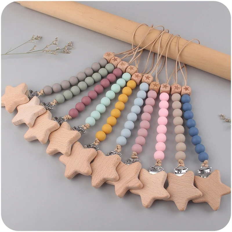 Silicone Baby Pacifier Clips Silicone Pacifier Chain Nipple Bracket Holder For Nipples Toddler Toys Baby Shower Gift Dropship