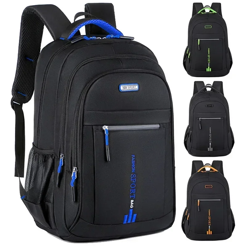 Men's Backpacks Oxford Waterproof Rucksack Business Computer Bag Casual Travel Backpack Senior High School Student Schoolbag-animated-img